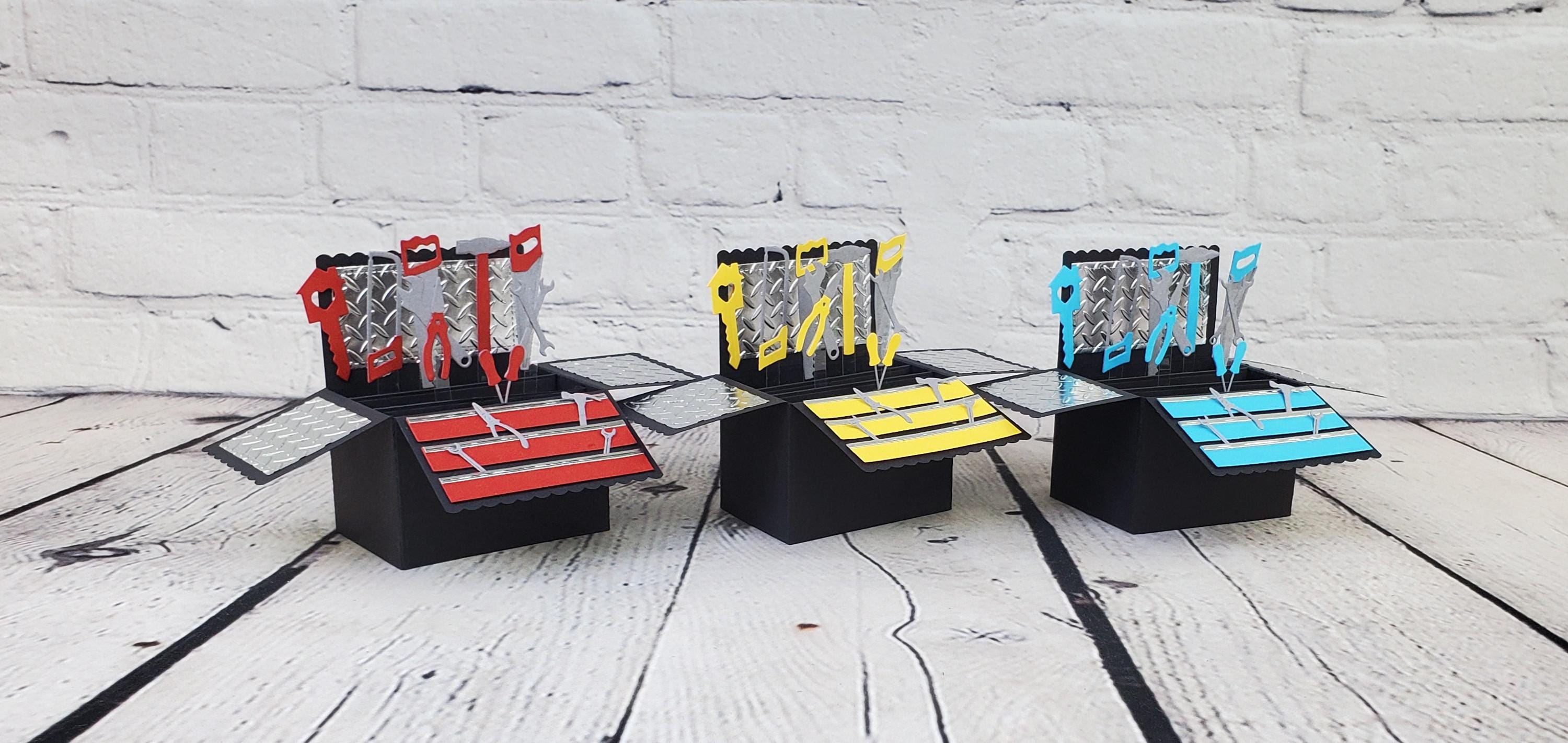 Tool Box Pop-Up Birthday Card/Gift Card Holder, Pop-up 3D Card, Pop up tool box Father's Day card, Handyman Birthday Card,