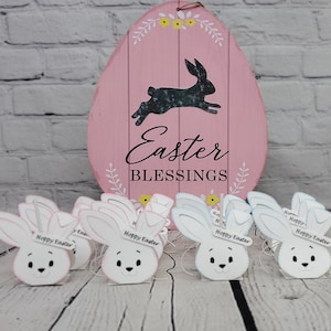 Easter Bunny Lollipop Holders, Easter Bunny Favor, Easter Party ...