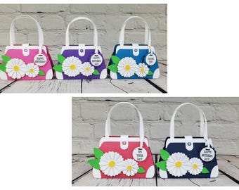 Daisy Purse Gift Card Holder,Mother's Day/Birthday Gift Card Holder, Handmade Gift Card Holder, Birthday Gift Card Holder,Money Gift Holder.
