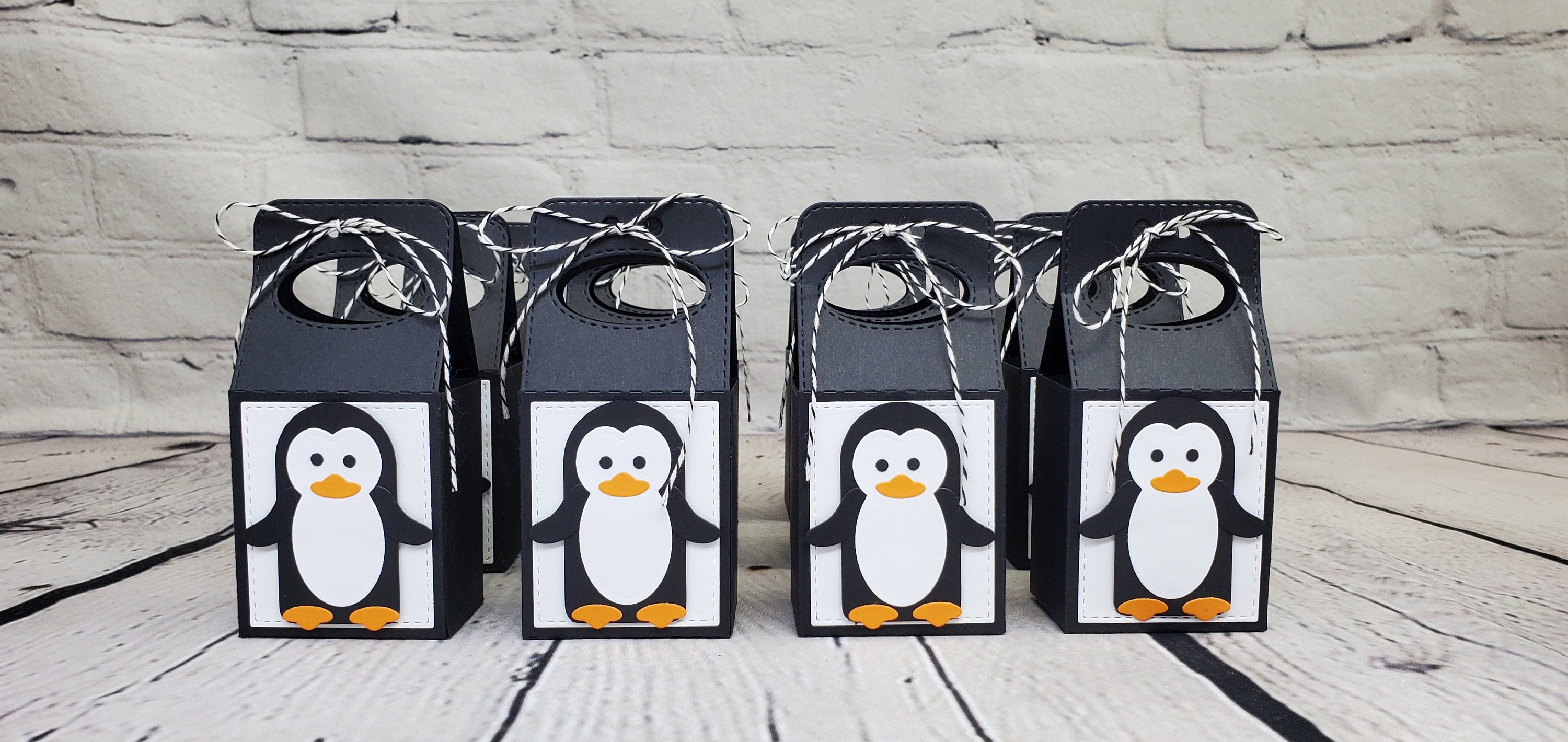 JeVenis Pinguin-Partytüten-Set – 12 Stück, Mit Aufklebern, Für Geburtstagsfeiern, Winter- & Themenpartys