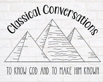 Conversaciones clásicas Svg - CC Pyramid Cycle 1 svg - Home School svg - CC svg - CC Para conocer a Dios y hacerlo conocido svg - C.C. kid svg