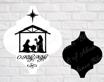 Natividad ornamento SVG, ornamento de azulejos SVG, plantilla de ornamento de azulejo, azulejo de la linterna, ornamento de Navidad, azulejos arabescos, azulejos de Navidad, natividad