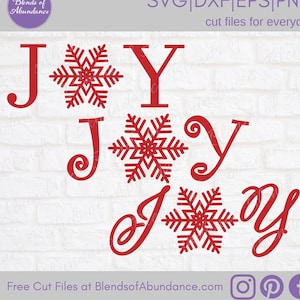 Joy SVG - Snowflake SVG - Christmas SVG - Winter Snowflake Svg - Christmas Decor - Winter Decor - Joy Snowflake T-Shirt - Christmas T-Shirt