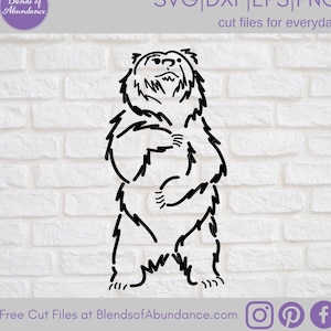 Bear SVG - Bear Outline Svg - Wildlife Animal Svg - Standing Bear Svg - Angry Bear Svg - Grizzly Bear Svg - Brown Bear Svg - Hunting Svg