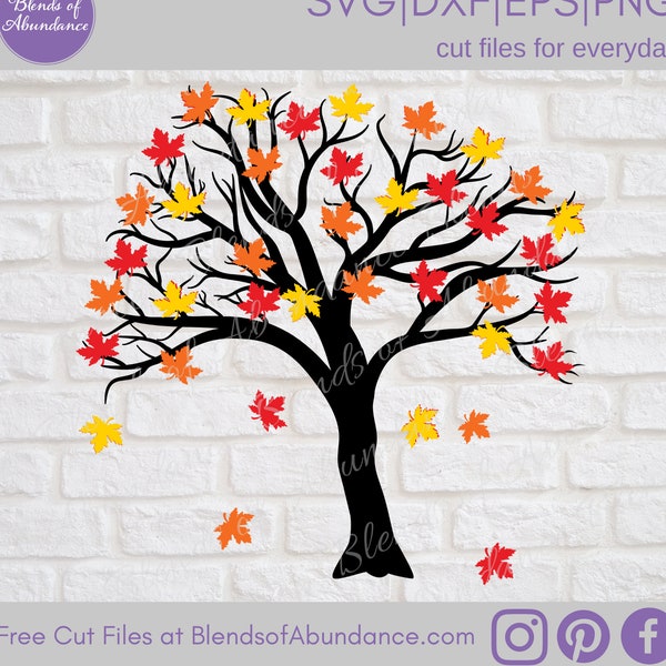 Fall Tree SVG - Maple Tree Svg - Autumn Tree Svg - Autumn SVG - Fall Svg - Svg Cricut File - Autumn Decor - Fall Decor - Home Decor