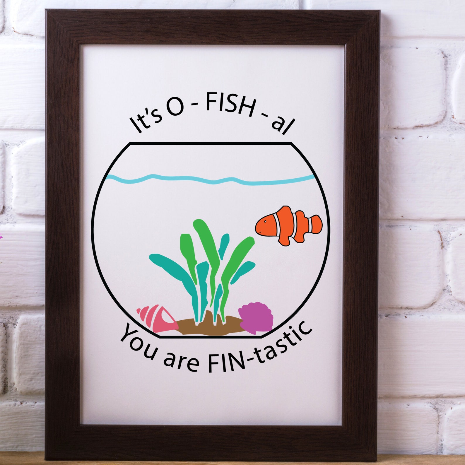 Download Fish Bowl SVG Student Encouragement Svg It's O-Fish-Al | Etsy