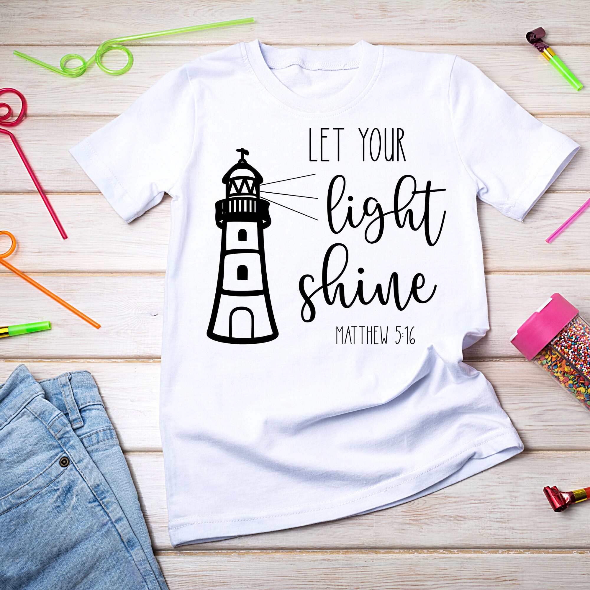 Let Your Light Shine SVG - Lighthouse SVG - Inspirational Svg - Faith ...