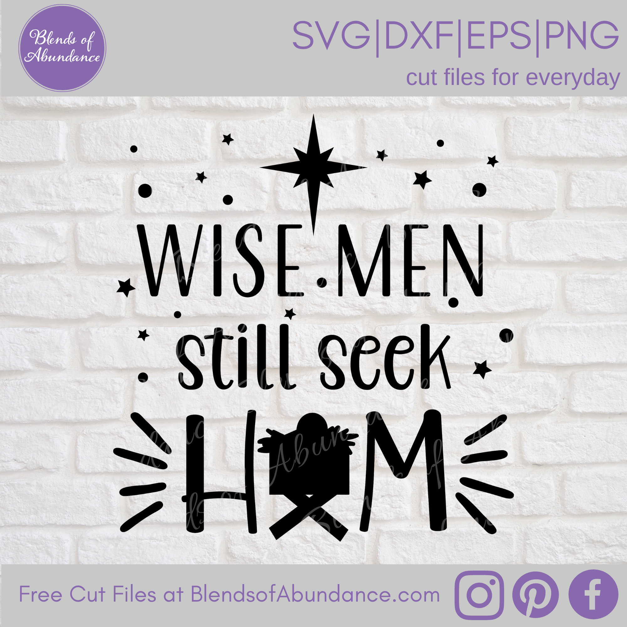 Wise Men Still Seek Him SVG Baby Jesus Manger Christmas | Etsy