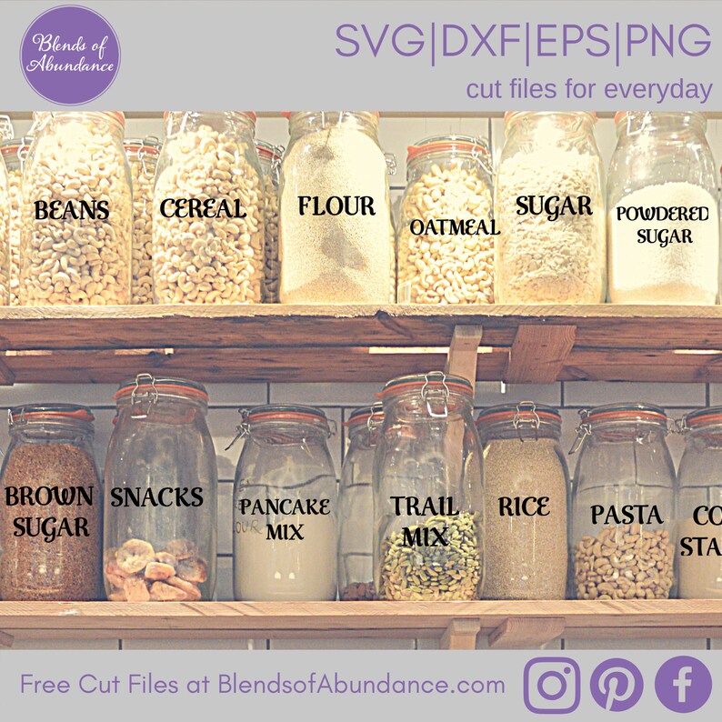 Download Pantry SVG Pantry Labels SVG SVG file Pantry Sign Svg | Etsy