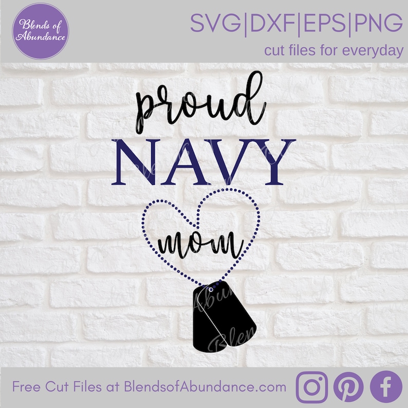 Download Proud Navy Mom SVG Navy Svg SVG Military Svg Cricut | Etsy