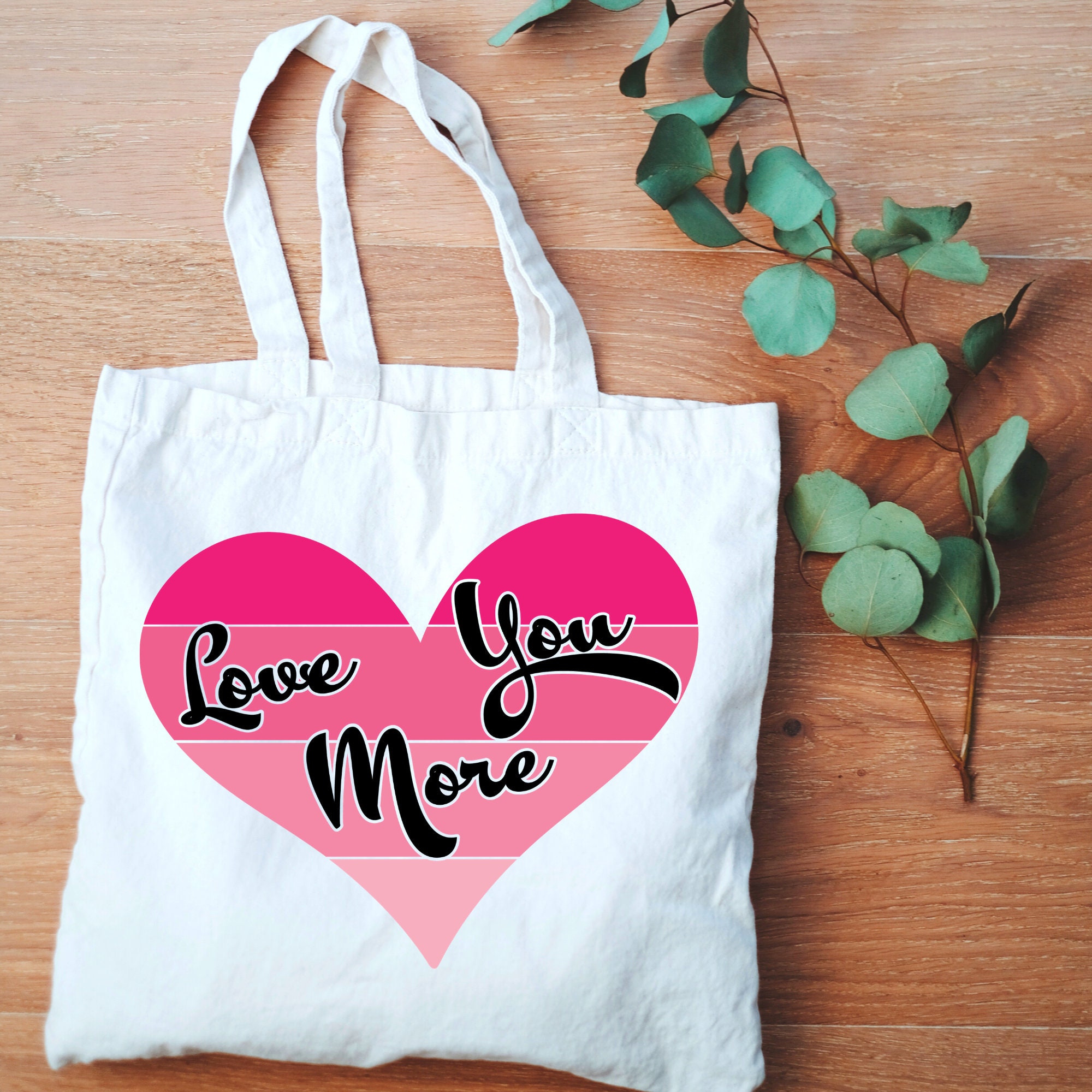 Love You More SVG Retro Love You More Valentine | Etsy