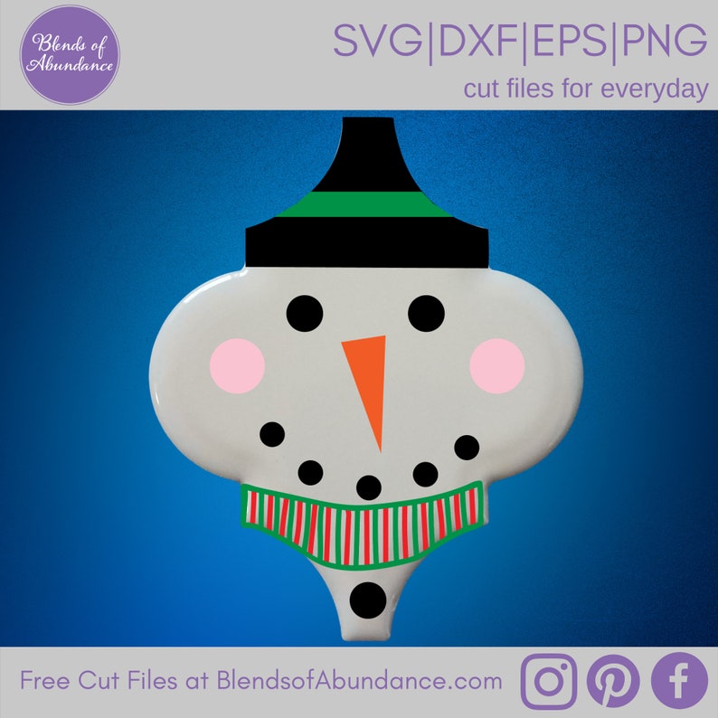 Download Snowman Ornament SVG Tile Ornament SVG Tile Ornament | Etsy