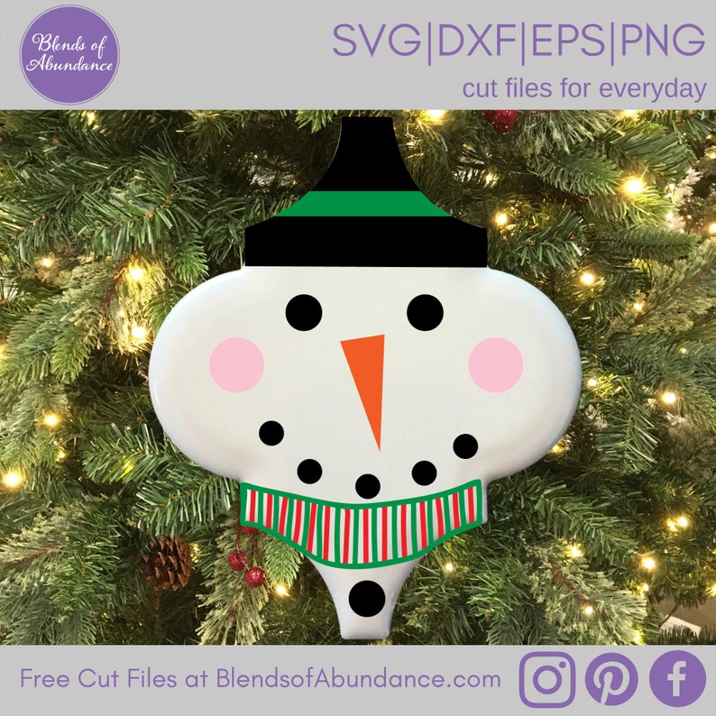 Download Snowman Ornament SVG Tile Ornament SVG Tile Ornament | Etsy