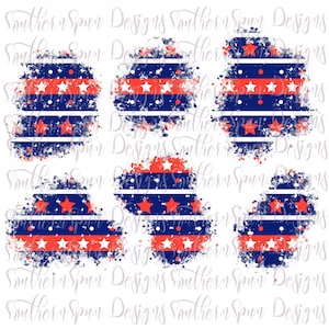 Distressed Stars and Stripes Sublimation Patches PNG | Instant Download | Digital Design