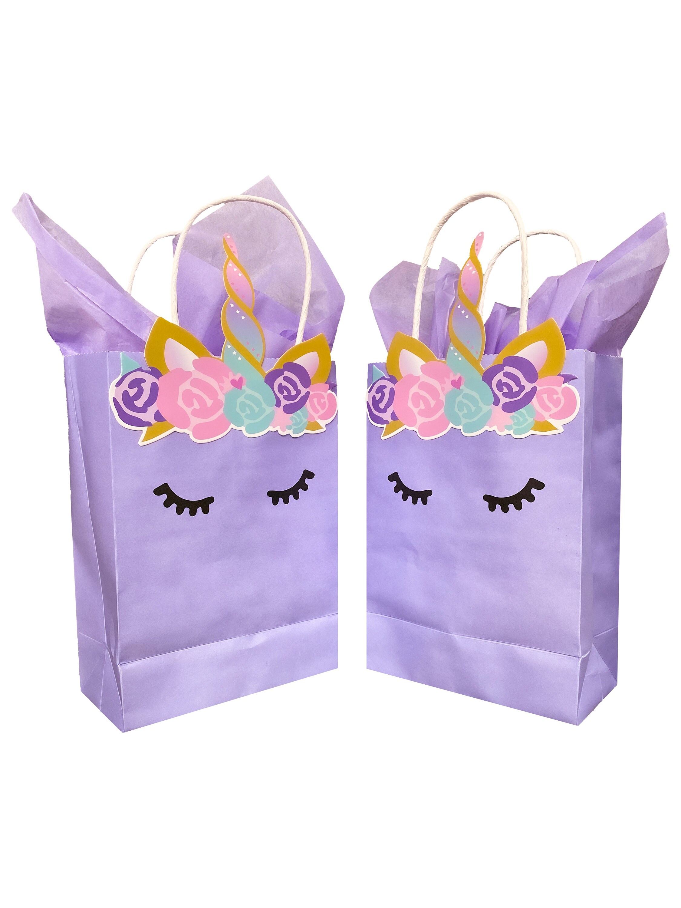 Unicorn Party Bags for Favors Gifts and Goodies Set of 10 Etsy