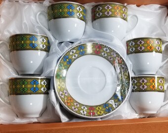 Traditional Art Ethiopian Coffee Set sheba coffee cups set 15 Traditional Art Ethiopian Coffee Set sheba coffee cups set 15