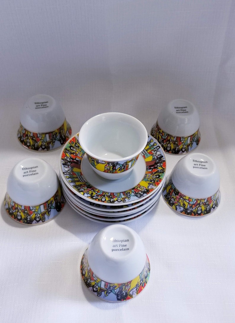 Jebena Ethiopian Eritreanthe Traditional 12pcs Coffee Cup Jebena Ethiopian Eritreanthe Traditional 12pcs Coffee Cup