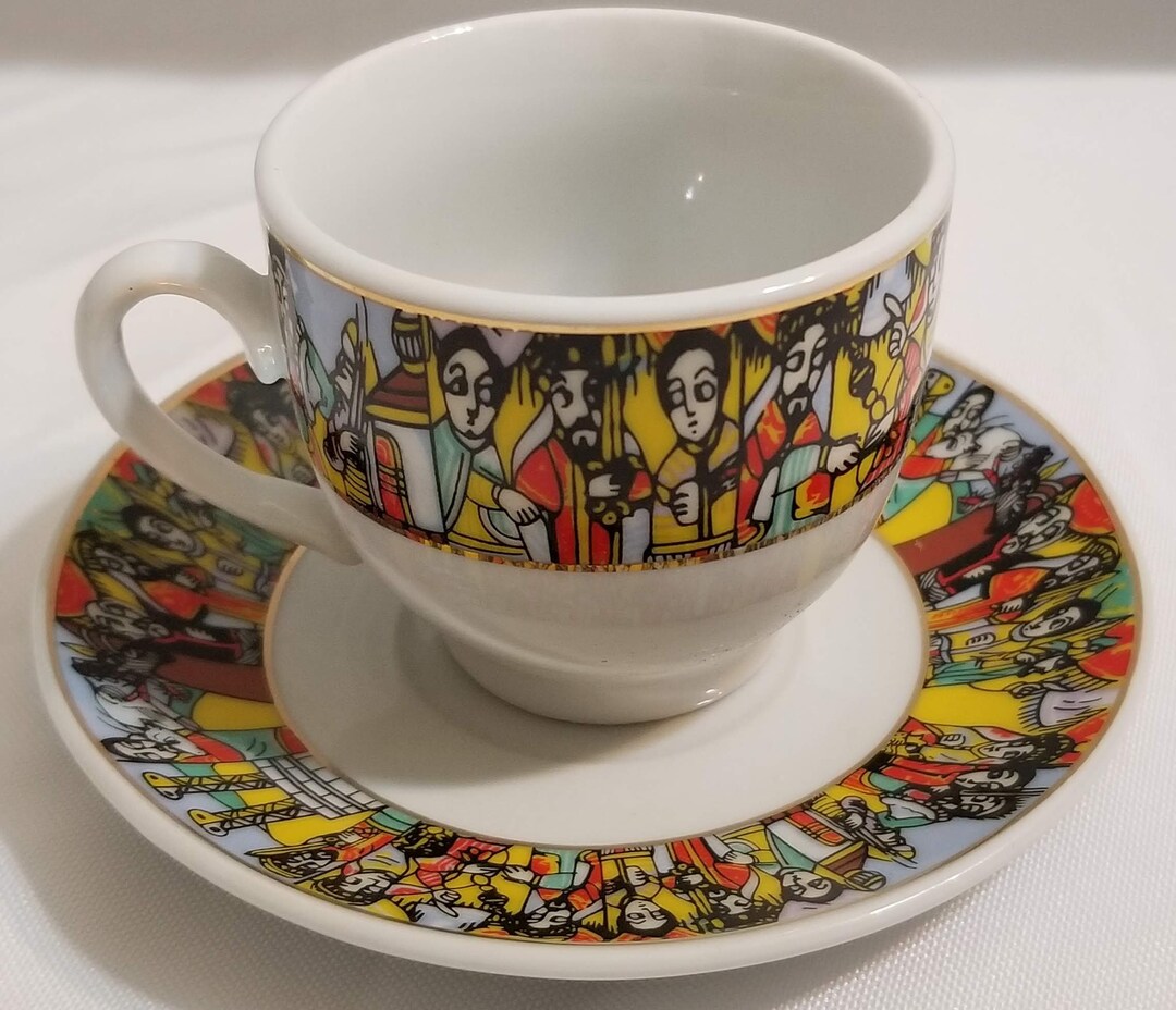 12 PCS Ethiopian Traditional Coffee Cups Set of 6 Cups and 6 Etsy