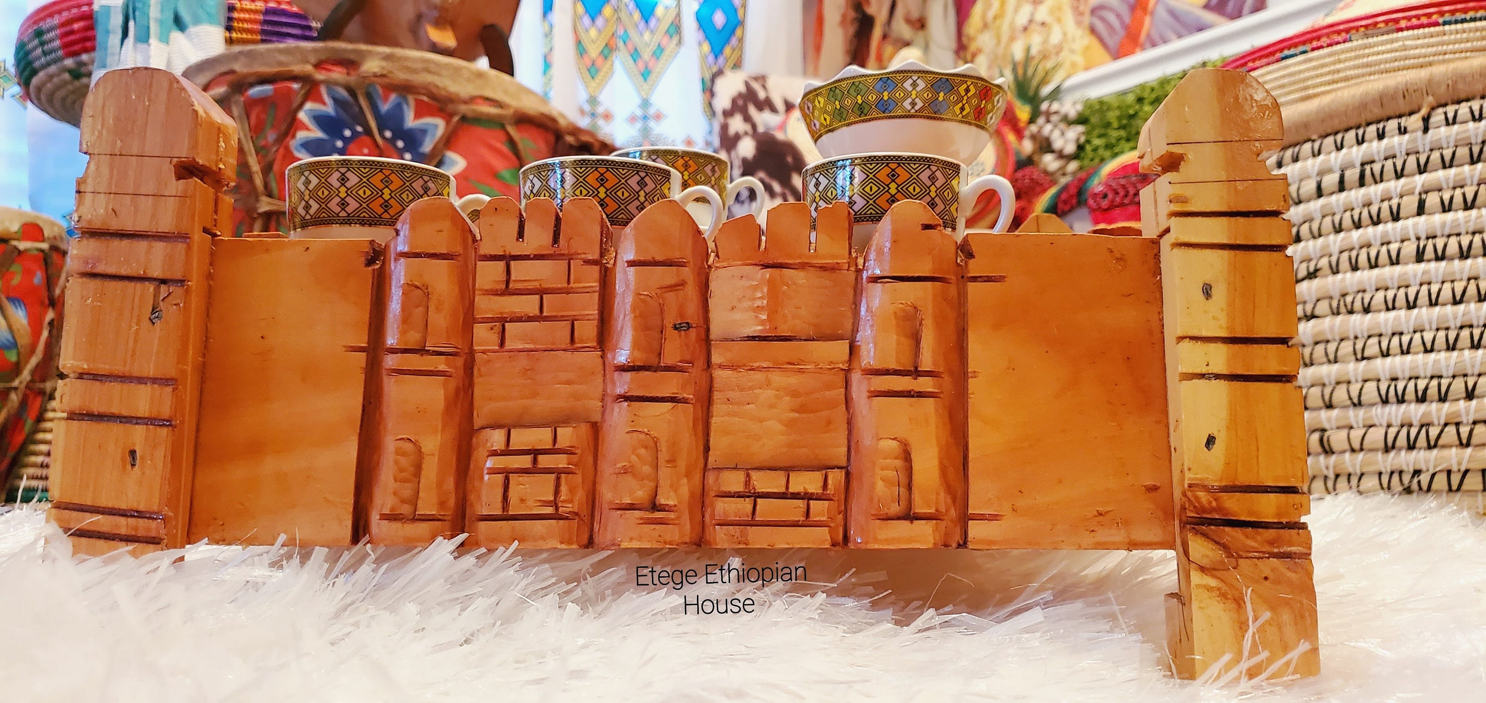 13 Pcs Hand Carved Ethiopian/Eritrean Cultural Coffee Table Etsy