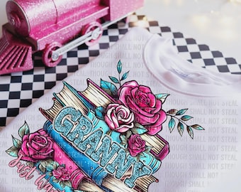 La abuela solo quiere leer Love to Read DTF Transfer ONLY 24-27