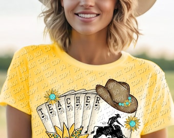 Western Teacher DTF Transfer ONLY 08-79