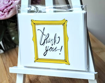 Thank you card, pack of 5