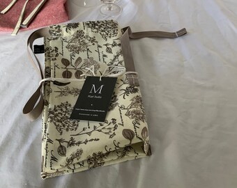 NEW Handmade Unplastic 100% Cotton Cloth Bread or Storage Kitchen BAG Large 20" x 16" Herbs & Spices