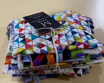 Fabric Scraps Remnants Bundle Lot Pack of 54 Pieces All Cotton Great Selection