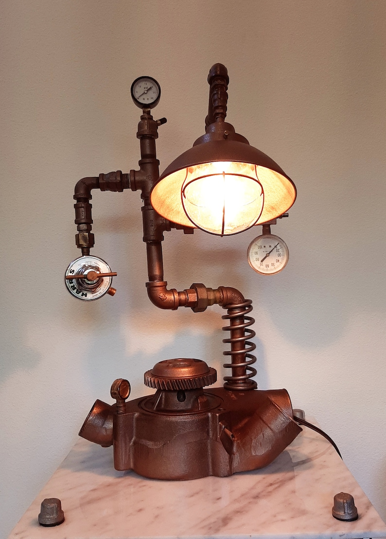 Original Steampunk Lamp in oil-rubbed bronze finish | Etsy