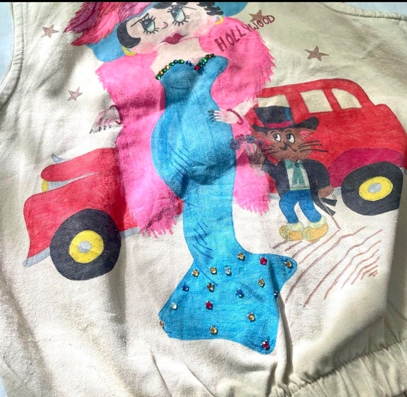 Incredible vintage 1980’s hand painted Betty Boop… - image 3