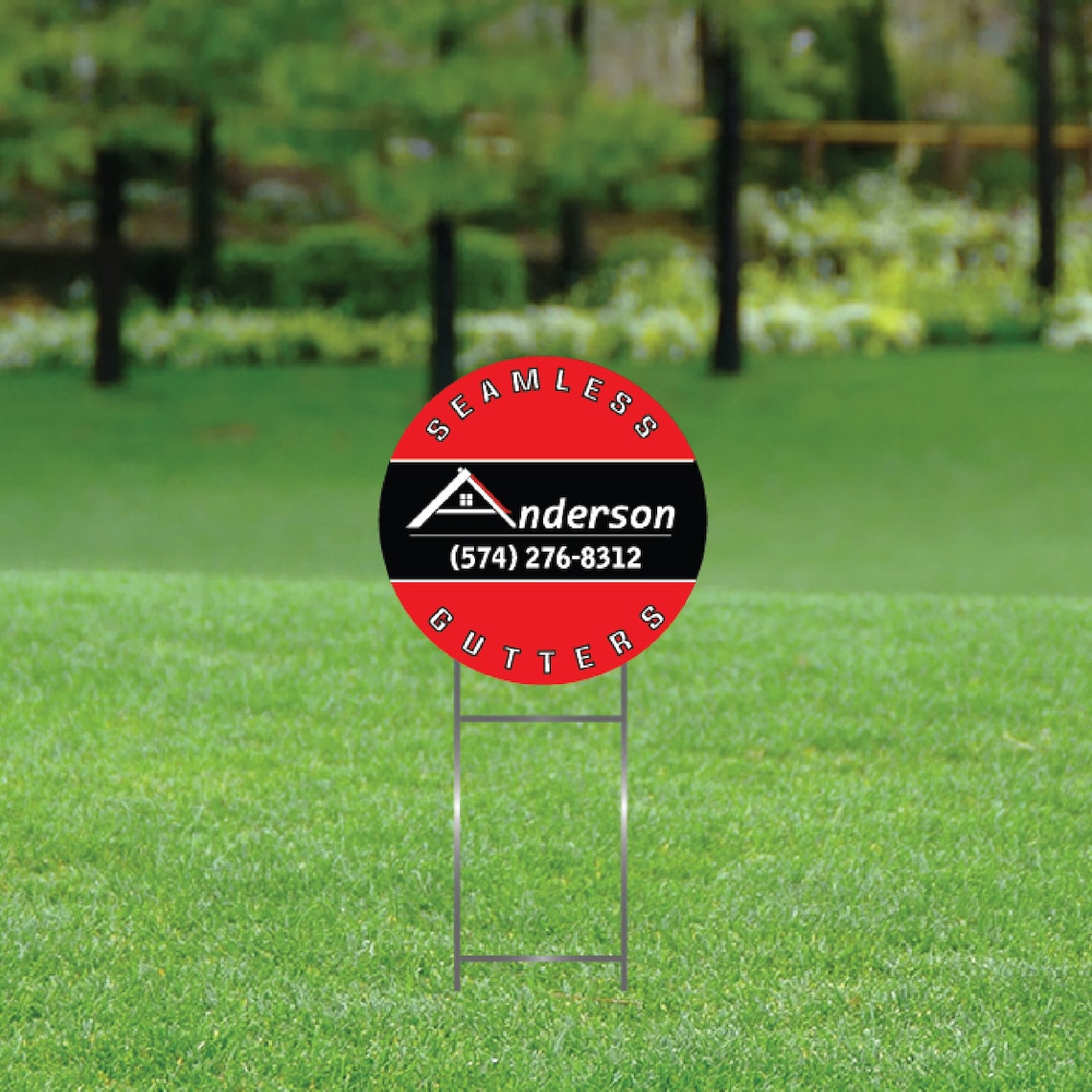 Round Yard Signs/Custom Round Yard Etsy