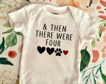 Retro 1970s Style Paw Silhouette Dog Baby Girl Long Sleeve Bodysuit Baby Rompers