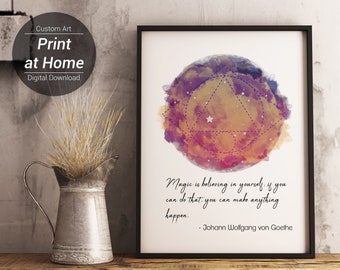 Inspirational Quote Art Print | Watercolor Texture (Digital Download)