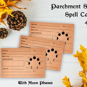 Witch Spell Cards | Print Spell Cards | Wicca Spell Cards | Book of Shadows | Witch Recipe Cards | Wicca Journal | Spell Journal