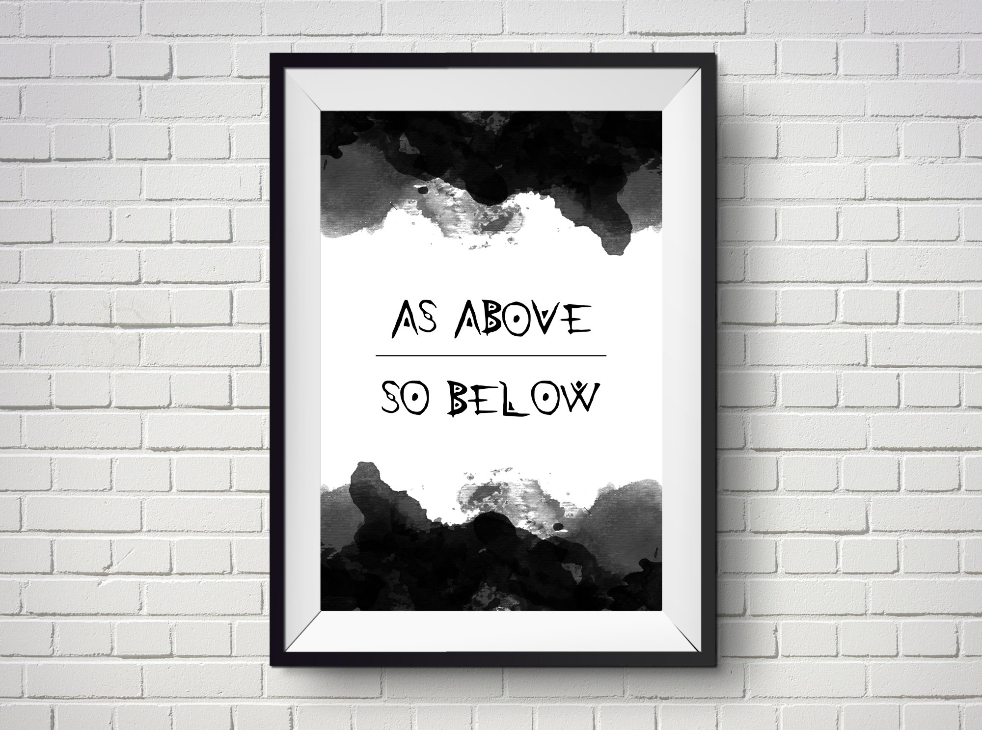As Above so Below | Wiccan Home Decor | Sacred Geometry Art | Witch