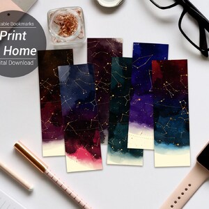 Printable Bookmarks | Watercolor Bookmarks | Fantasy Bookmarks |Book Lovers Gift | Bookmark Set | Bookmark Download | Bookmarks You Print