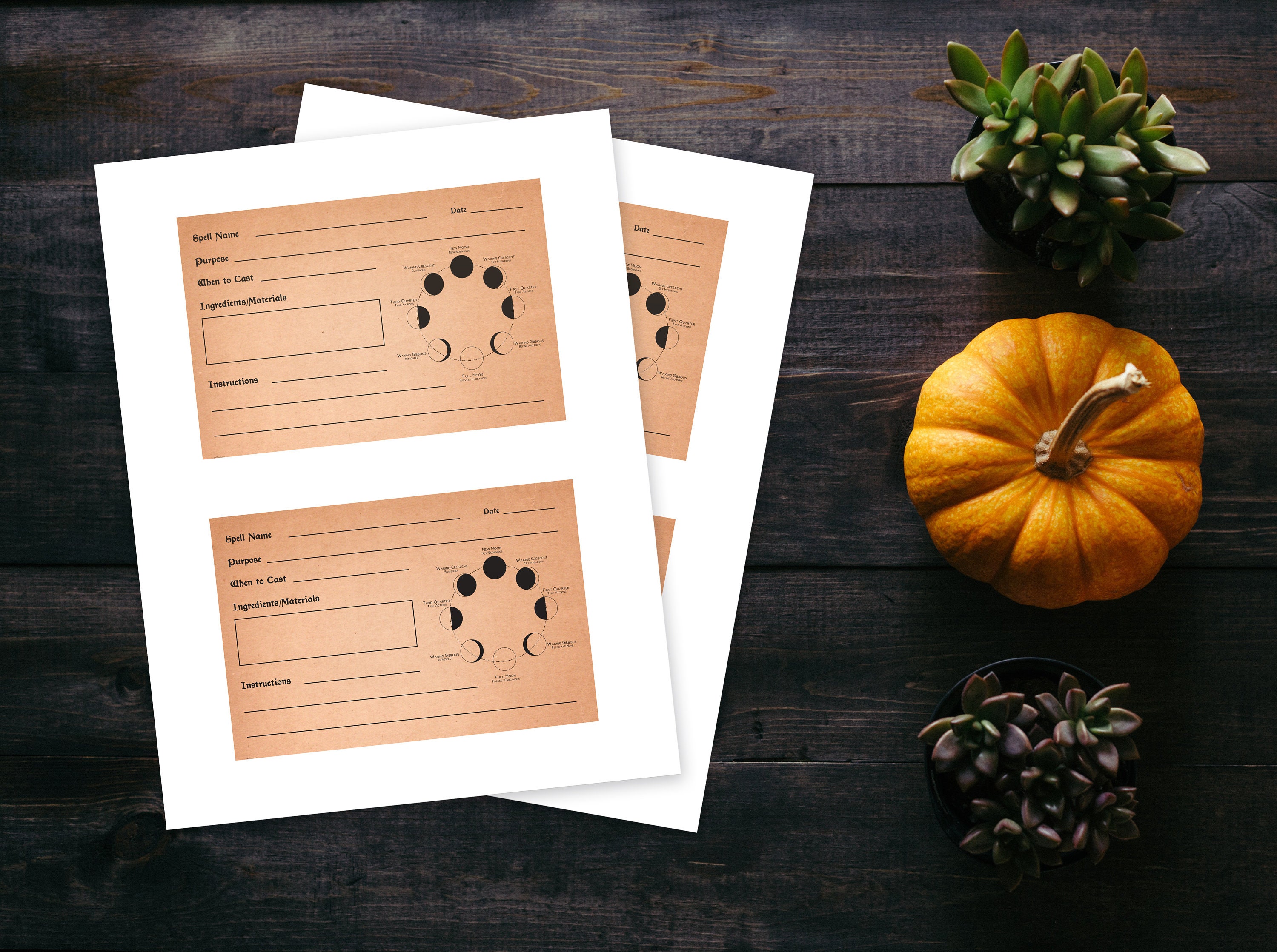 Witch Spell Cards | Print Spell Cards | Wicca Spell Cards | Book of ...