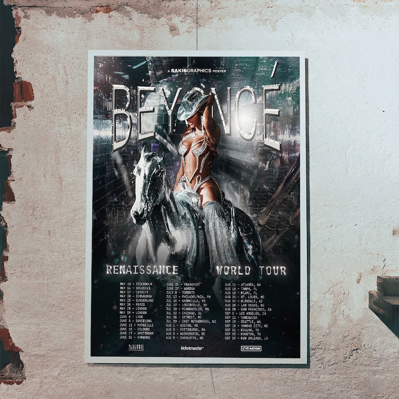 Beyonce Renaissance World Tour 2023 Tour Dates Poster Etsy Canada