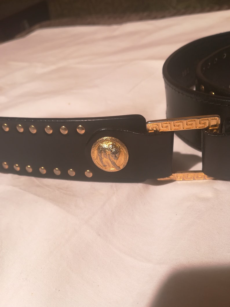 Gianni versace mens leather belt in very good condition from | Etsy