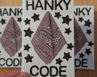 hanky code | 19+ gay flagging fetish kink minizine | queer, lgbt, gay collage