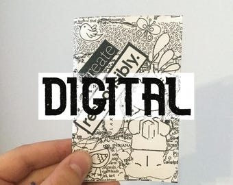 DIGITALE EDITION | gestalten verantwortungsvoll | eigene drucken | Zine, Collage-Zine