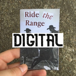 DIGITAL EDITION | ride the range | print your own | zine, collage zine, gay cowboys