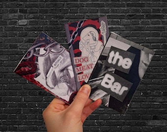 LEATHER zine pack | 18+ | analog collage zine bundle