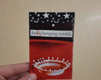fast changing worlds | analog collage mini zine | cut and paste collage zine