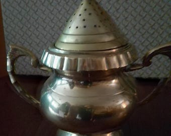 Brass Vintage sugar bowl