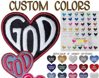Love God Iron-On Patch: Custom Christian Applique