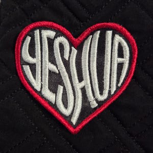 CUSTOM - Love Yeshua Patch: Heart Applique, Iron On Sew On