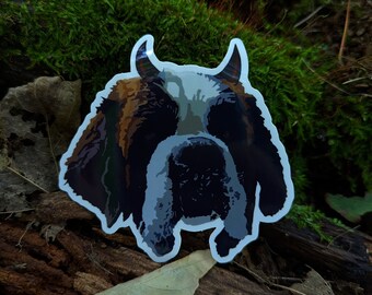 Hellhound St. Bernard Devil Sticker