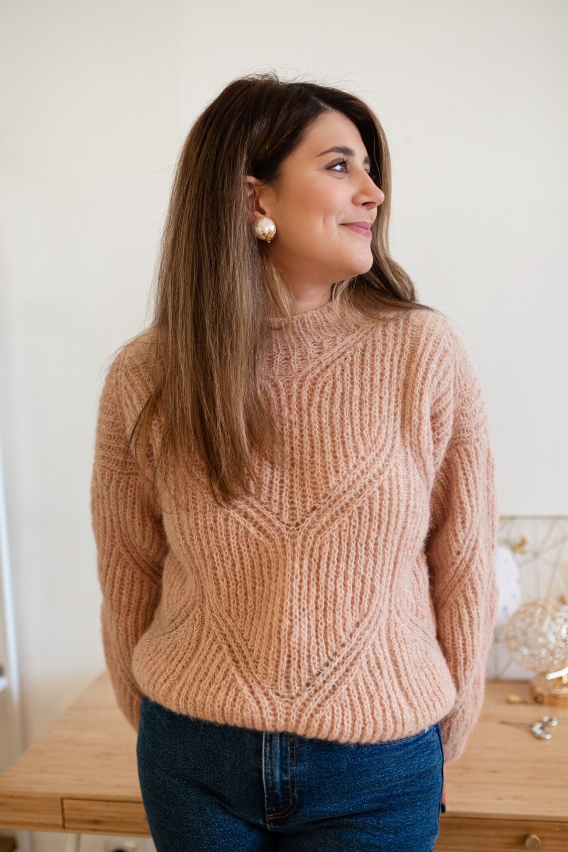 Alpaca sweaters for women oversize casual jumper for her Etsy