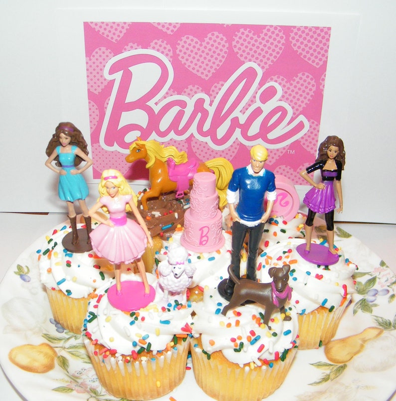 barbie cake set